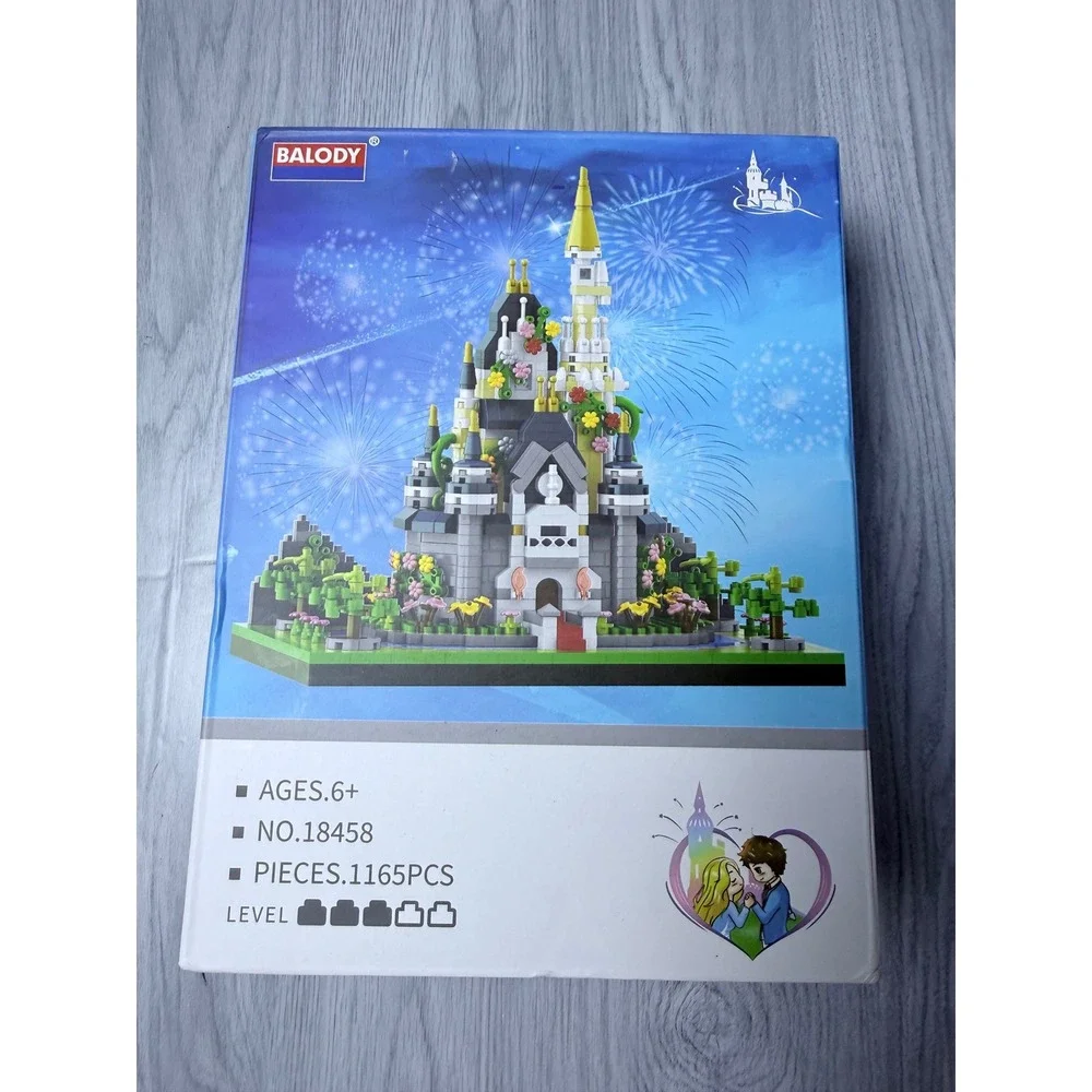 LOZ Ideas Dwarf House 1226 & Balody Castle 18458 Building Block Set Bundle